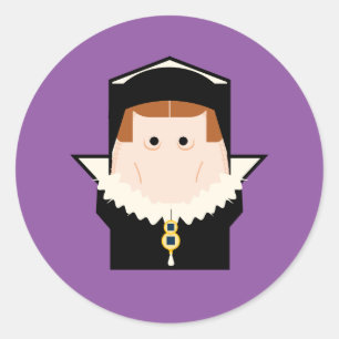 Queen Mary I Ronde Sticker