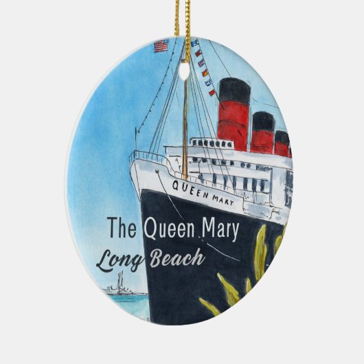 Queen Mary Long Beach Ornament (Rechts)