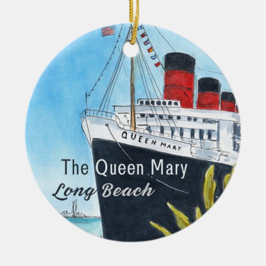 Queen Mary Long Beach Ornament (Voorkant)