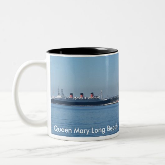 Queen Mary Long Beach Tweekleurige Koffiemok (Links)
