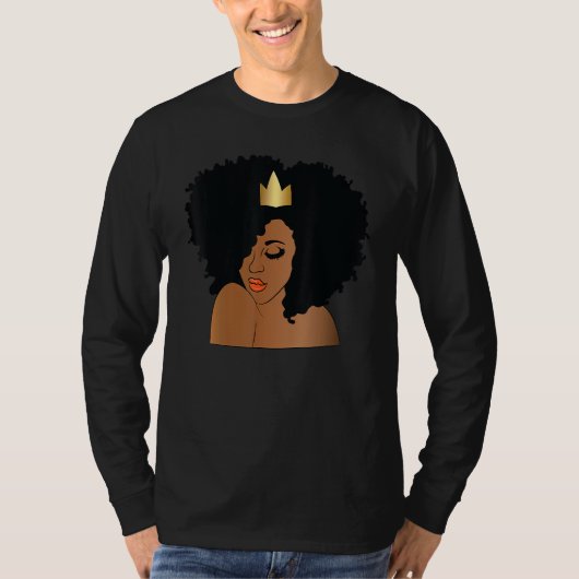 Queen Melanin Black History Month African American T-shirt (Voorkant)