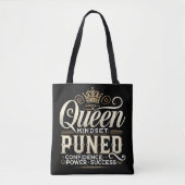 Queen Mindset – Tuned for Confidence Tote Bag (Voorkant)