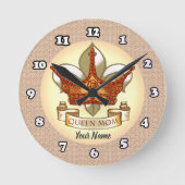 Queen Mom aangepaste klok (Voorkant)