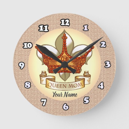 Queen Mom aangepaste klok (Voorkant)