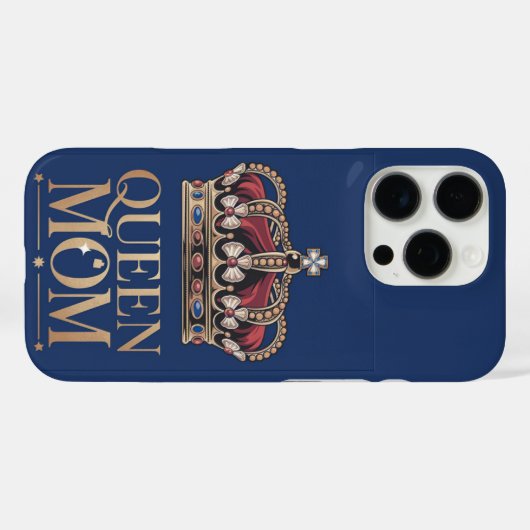Queen Mom Crown Case-Mate iPhone Case (Achterkant (horizontaal))