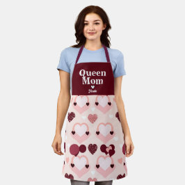 Queen Mom Hearts Schort