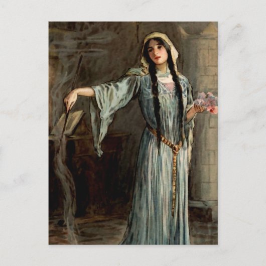"Queen Morgan Le Fay" van WH Margetson Briefkaart (Voorkant)