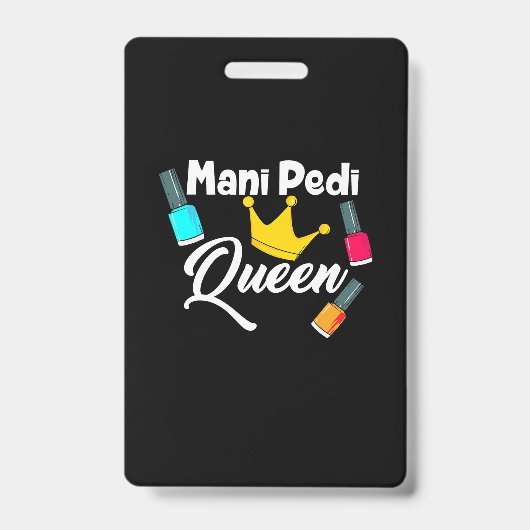 Queen Nail Artist Badge (Voorzijde)