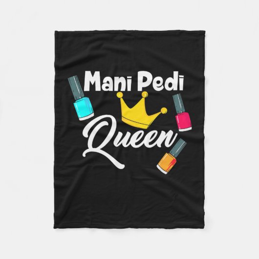 Queen Nail Artist Fleece Deken (Voorkant)
