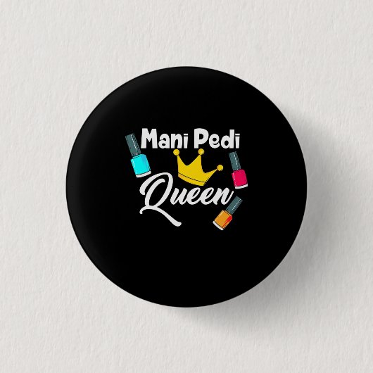 Queen Nail Artist Ronde Button 3,2 Cm (Voorkant)