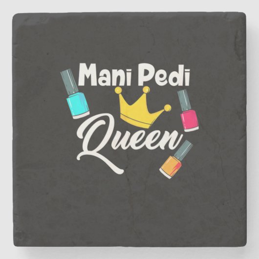 Queen Nail Artist Stenen Onderzetter (Voorkant)