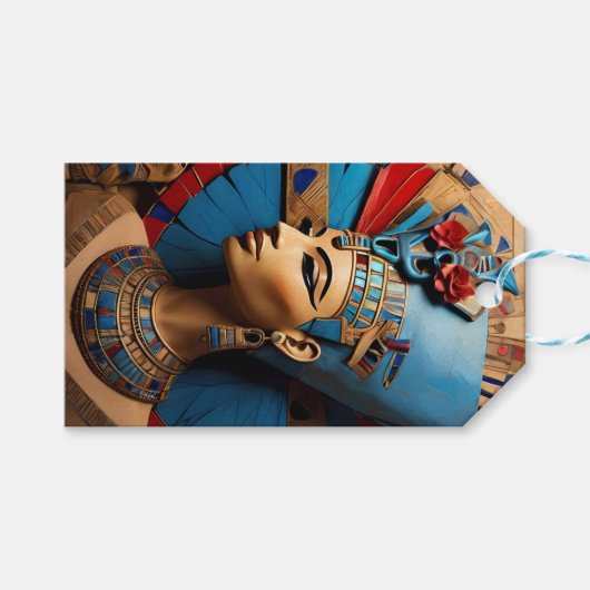 Queen Nefertiti Cadeaulabel (Voorkant (Horizontaal))