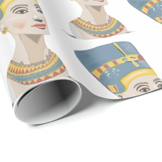 Queen Nefertiti Cadeaupapier (Rol Hoek)