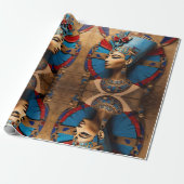 Queen Nefertiti Cadeaupapier (Uitgerold)