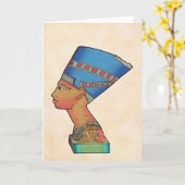 Queen Nefertiti Kaart (Gele Bloem)