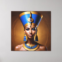 "Queen Nefertiti" Mooie oude Afrikaanse koningin
