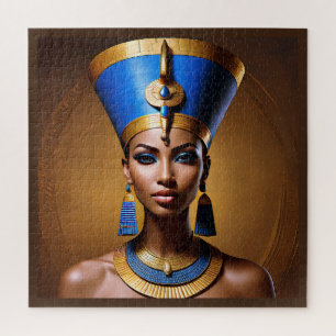 "Queen Nefertiti" Mooie oude Afrikaanse koningin Legpuzzel