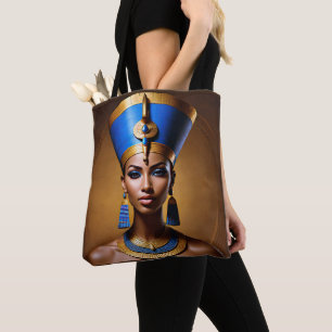 "Queen Nefertiti" Mooie oude Afrikaanse koningin Tote Bag