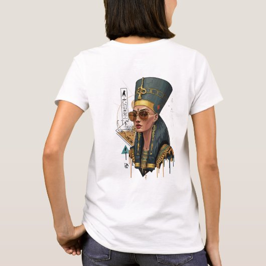 Queen Nefertiti T-Shirt  (Achterkant)