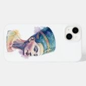 Queen Nefertiti Waterverf - Egyptische kunst Case-Mate iPhone Case (Achterkant (horizontaal))