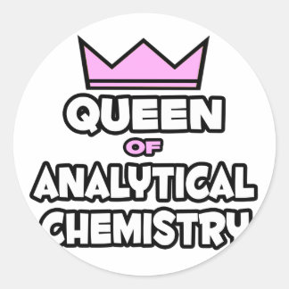Queen of Analytical Chemistry Ronde Sticker