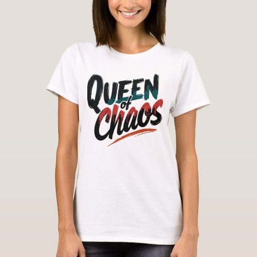 Queen of Chaos 2 T-shirt (Voorkant)