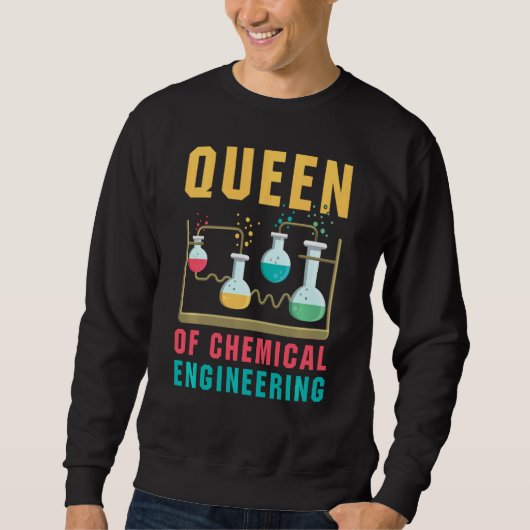 Queen of Chemical Engineering Funny Chemistry Sci Trui (Voorkant)
