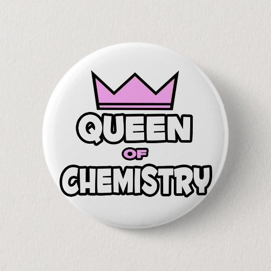 Queen of Chemistry Ronde Button 5,7 Cm (Voorkant)