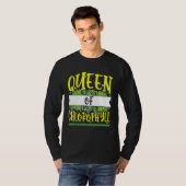 Queen of Chlorophyll Biology Green Planten Supplem T-shirt (Voorkant volledig)