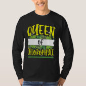 Queen of Chlorophyll Biology Green Planten Supplem T-shirt (Voorkant)