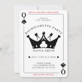 Queen of Clubs Poker Kaart vrijgezellenfeest (Voorkant)
