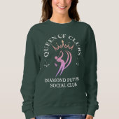 QUEEN OF CLUBS Vrouwen Golf  Trui (Voorkant)