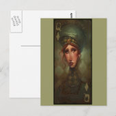 Queen of Diamonds Briefkaart (Voorkant / Achterkant)