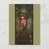 Queen of Diamonds Briefkaart (Voorkant)