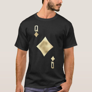 Queen of Diamonds - Spelen Kaart Halloween T-shirt