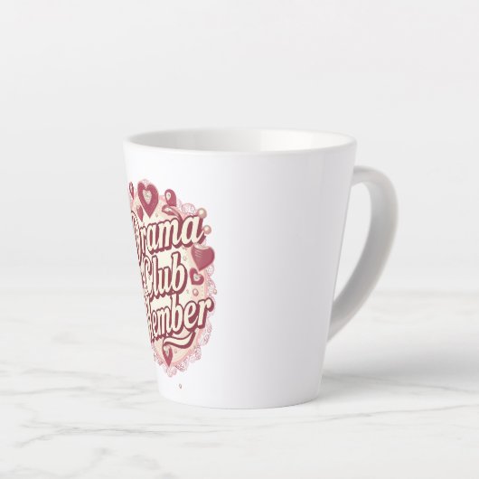 Queen of Drama Playful Quote Latte Mok (Rechterhoek)