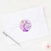 "Queen of Elegance"-stickers Ronde Sticker (Envelop)