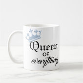 Queen of Everything Crown Coffee Mok (Links)