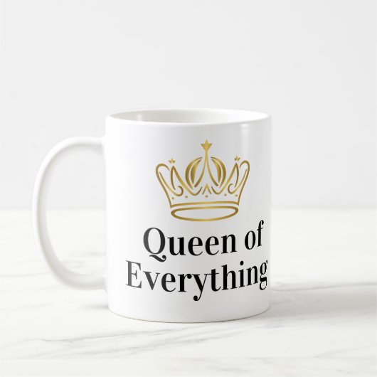 Queen of Everything Mok voor koffie (Links)