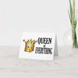 Queen of Everything Note Kaart