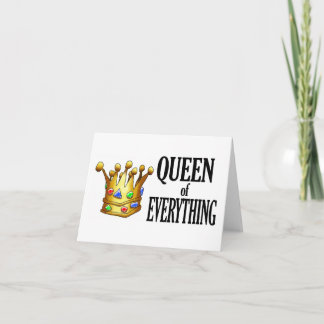 Queen of Everything Note Kaart