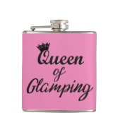 "Queen of Glamping" Heupfles (Voorkant)