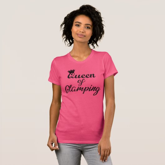 "Queen of Glamping" T-shirt (Voorkant volledig)