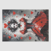 Queen of Hearts #2 - Decoupage- Tissuepapier (Voorkant)