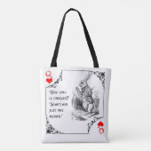Queen of Hearts Alice Boodschappentas Tote Bag (Achterkant)