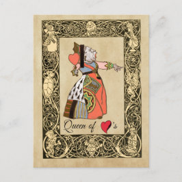 Queen of Hearts, Alice's Adventures in Wonderland Briefkaart