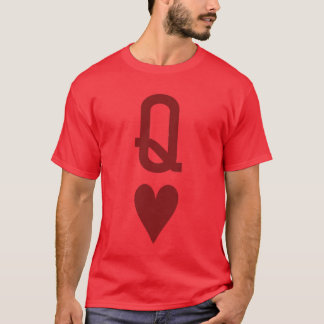 Queen of Hearts and King of Hearts Couples Matchin T-shirt