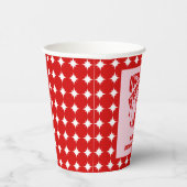 Queen of Hearts Bachelorette Party Cups Papieren Bekers (Rechts)