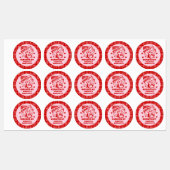 Queen of Hearts Bachelorette Party Hangover Kit Labels (Vel)