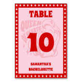 Queen of Hearts Bachelorette Party Kaart (Achterkant)
